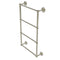 Allied Brass Prestige Regal Collection 4 Tier 30 Inch Ladder Towel Bar with Twisted Detail PR-28T-30-PNI