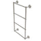 Allied Brass Prestige Regal Collection 4 Tier 30 Inch Ladder Towel Bar with Twisted Detail PR-28T-30-SN