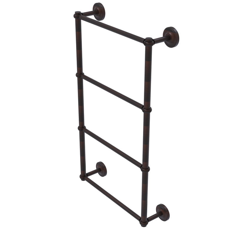 Allied Brass Prestige Regal Collection 4 Tier 30 Inch Ladder Towel Bar with Twisted Detail PR-28T-30-VB