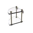 Allied Brass Two Tier Corner Glass Shelf PR-3-ABR