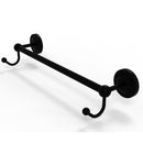 Allied Brass Prestige Regal Collection 18 Inch Towel Bar with Integrated Hooks PR-41-18-HK-BKM