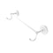 Allied Brass Prestige Regal Collection 36 Inch Towel Bar with Integrated Hooks PR-41-36-HK-WHM