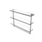 Allied Brass 22 Inch Triple Tiered Glass Shelf with Integrated Towel Bar PR-5-22TB-GYM