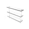 Allied Brass 22 Inch Triple Tiered Glass Shelf with Integrated Towel Bar PR-5-22TB-WHM