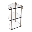 Allied Brass Three Tier Corner Glass Shelf PR-6-PEW