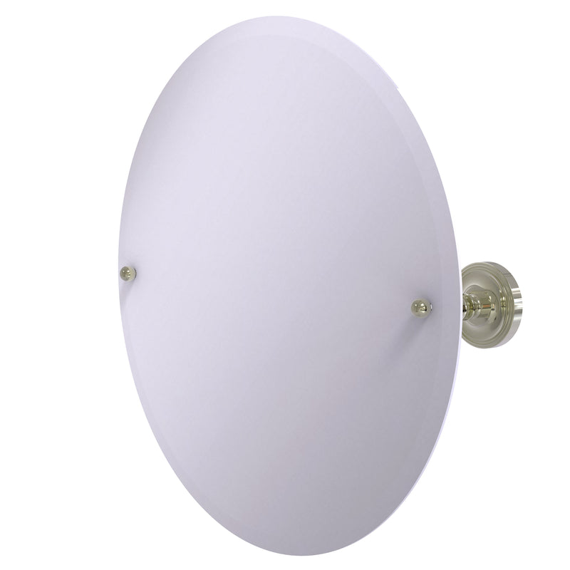 Allied Brass Frameless Round Tilt Mirror with Beveled Edge PR-90-PNI