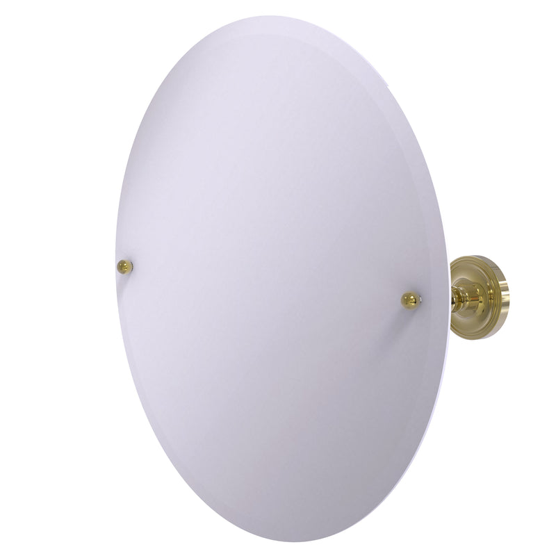 Allied Brass Frameless Round Tilt Mirror with Beveled Edge PR-90-UNL