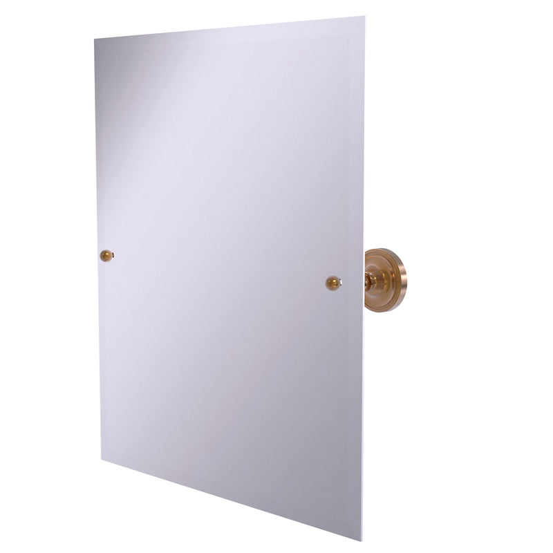 Allied Brass Frameless Rectangular Tilt Mirror with Beveled Edge PR-92-BBR