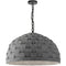 Dainolite 1 Light Incandescent Pendant Matte Black with Gray Felt Shade PRA-241P-MB-500