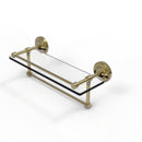 Allied Brass 16 Inch Gallery Glass Shelf with Towel Bar PRBP-1TB-16-GAL-UNL