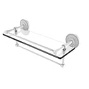 Allied Brass 16 Inch Gallery Glass Shelf with Towel Bar PRBP-1TB-16-GAL-WHM