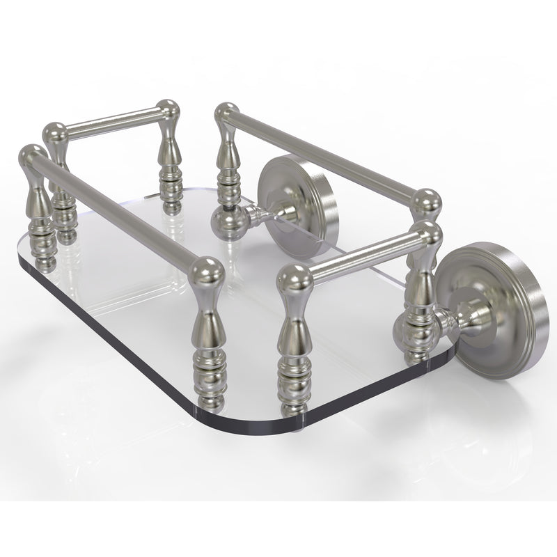 Allied Brass Prestige Regal Collection Wall Mounted Glass Guest Towel Tray PR-GT-6-SN