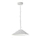 Dainolite 1 Light Incandescent Pendant Matte White with White Shade PSY-S-MW-790