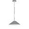 Dainolite 1 Light Incandescent Pendant Polished Chrome with Gray Shade PSY-S-PC-835