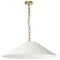 Dainolite 1 Light Incandescent Pendant Aged Brass with Cream Shade PSY-XL-AGB-720