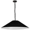 Dainolite 1 Light Incandescent Pendant Matte Black with Black Shade PSY-XL-MB-797