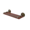 Allied Brass Que New Collection 16 Inch Solid IPE Ironwood Shelf with Gallery Rail QN-1-16-GAL-IRW-ABR