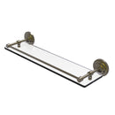Allied Brass Que New 22 Inch Tempered Glass Shelf with Gallery Rail QN-1-22-GAL-ABR