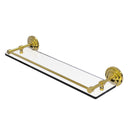Allied Brass Que New 22 Inch Tempered Glass Shelf with Gallery Rail QN-1-22-GAL-PB