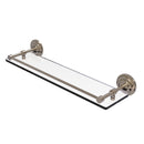 Allied Brass Que New 22 Inch Tempered Glass Shelf with Gallery Rail QN-1-22-GAL-PEW