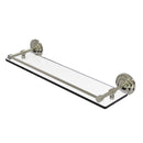 Allied Brass Que New 22 Inch Tempered Glass Shelf with Gallery Rail QN-1-22-GAL-PNI