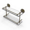 Allied Brass Que New 16 Inch Double Glass Shelf with Gallery Rail QN-2-16-GAL-ABR