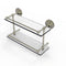Allied Brass Que New 16 Inch Double Glass Shelf with Gallery Rail QN-2-16-GAL-PNI