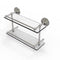Allied Brass Que New 16 Inch Double Glass Shelf with Gallery Rail QN-2-16-GAL-SN