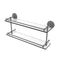 Allied Brass Que New 22 Inch Double Glass Shelf with Gallery Rail QN-2-22-GAL-GYM