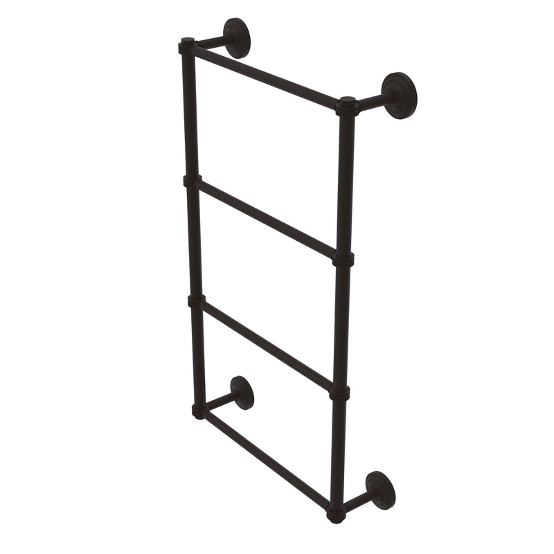 Allied Brass Que New Collection 4 Tier 24 Inch Ladder Towel Bar with Dotted Detail QN-28D-24-ORB