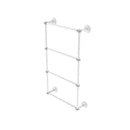 Allied Brass Que New Collection 4 Tier 24 Inch Ladder Towel Bar with Dotted Detail QN-28D-24-WHM