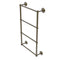 Allied Brass Que New Collection 4 Tier 24 Inch Ladder Towel Bar with Groovy Detail QN-28G-24-ABR