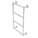 Allied Brass Que New Collection 4 Tier 24 Inch Ladder Towel Bar with Groovy Detail QN-28G-24-PC