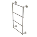 Allied Brass Que New Collection 4 Tier 30 Inch Ladder Towel Bar with Groovy Detail QN-28G-30-SN