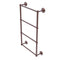 Allied Brass Que New Collection 4 Tier 36 Inch Ladder Towel Bar with Groovy Detail QN-28G-36-CA