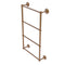 Allied Brass Que New Collection 4 Tier 24 Inch Ladder Towel Bar with Twisted Detail QN-28T-24-BBR