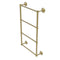 Allied Brass Que New Collection 4 Tier 24 Inch Ladder Towel Bar with Twisted Detail QN-28T-24-SBR