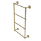 Allied Brass Que New Collection 4 Tier 24 Inch Ladder Towel Bar with Twisted Detail QN-28T-24-UNL