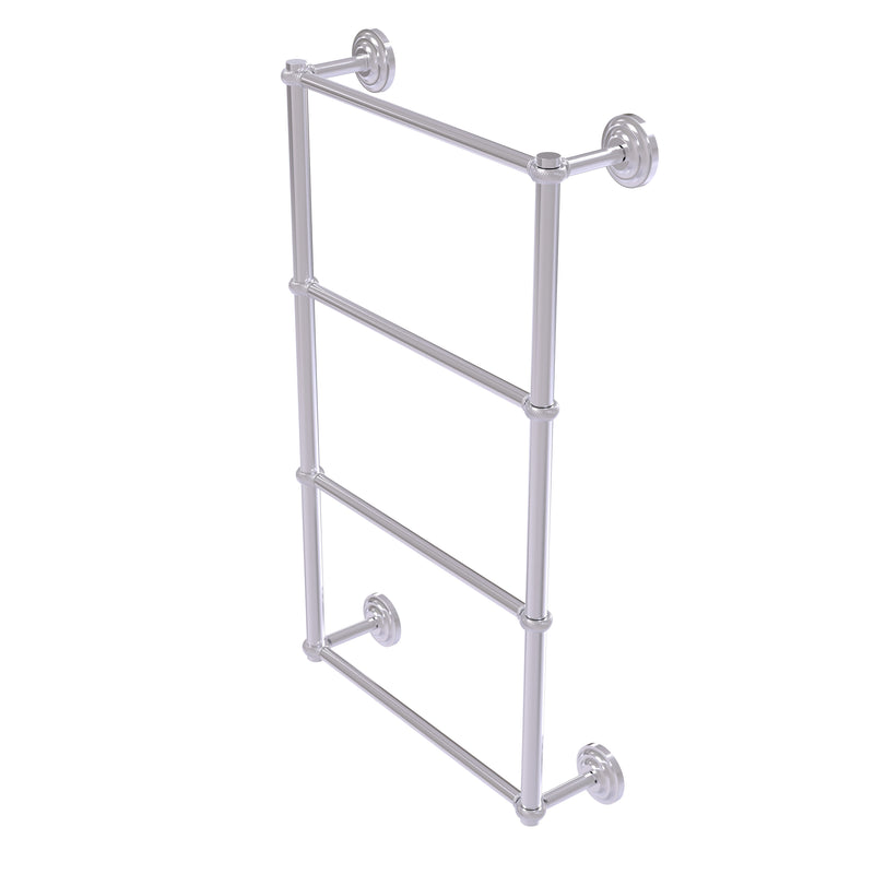 Allied Brass Que New Collection 4 Tier 30 Inch Ladder Towel Bar with Twisted Detail QN-28T-30-SCH