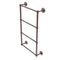 Allied Brass Que New Collection 4 Tier 36 Inch Ladder Towel Bar with Twisted Detail QN-28T-36-CA