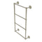 Allied Brass Que New Collection 4 Tier 36 Inch Ladder Towel Bar with Twisted Detail QN-28T-36-PNI