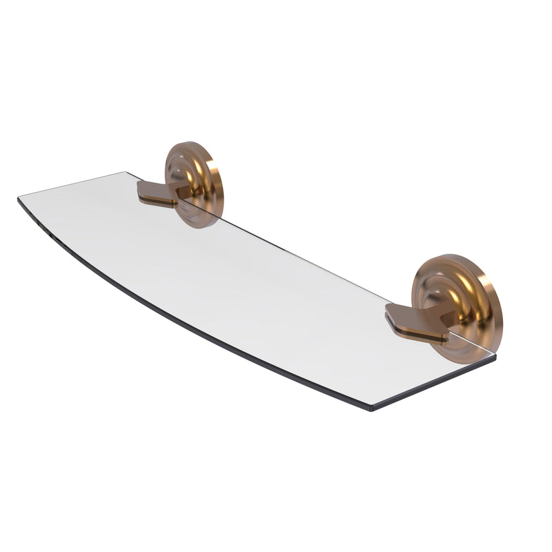 Allied Brass Que New Collection 18 Inch Glass Shelf QN-33-18-BBR