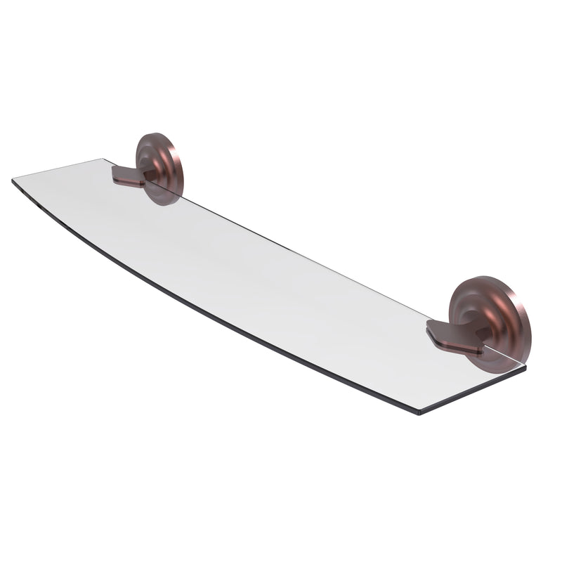 Allied Brass Que New Collection 24 Inch Glass Shelf QN-33-24-CA