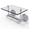 Allied Brass Que New Collection Two Post Toilet Tissue Holder with Glass Shelf QN-GLT-24-PC