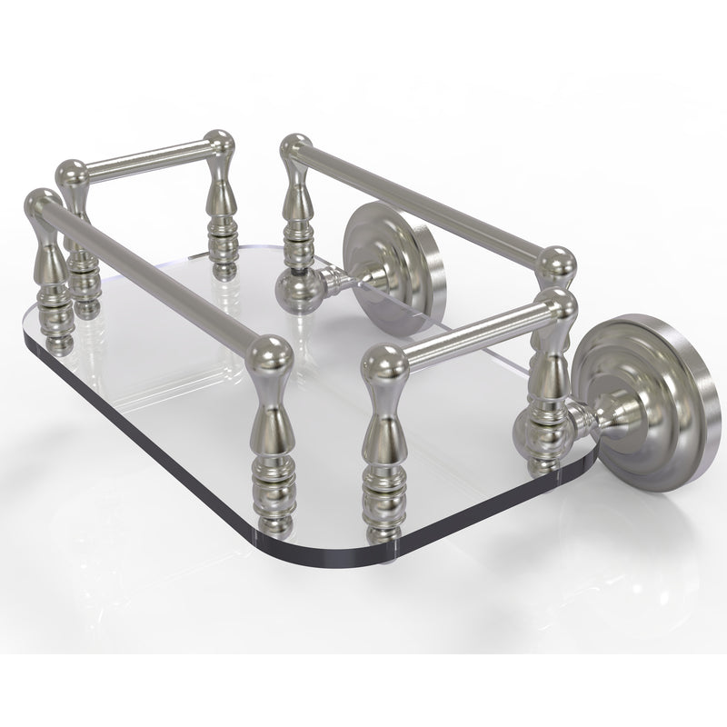 Allied Brass Que New Collection Wall Mounted Glass Guest Towel Tray QN-GT-6-SN