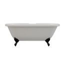 Cambridge Plumbing Acrylic Double Ended Clawfoot Bathtub 70"x30" No Drillings BN Feet