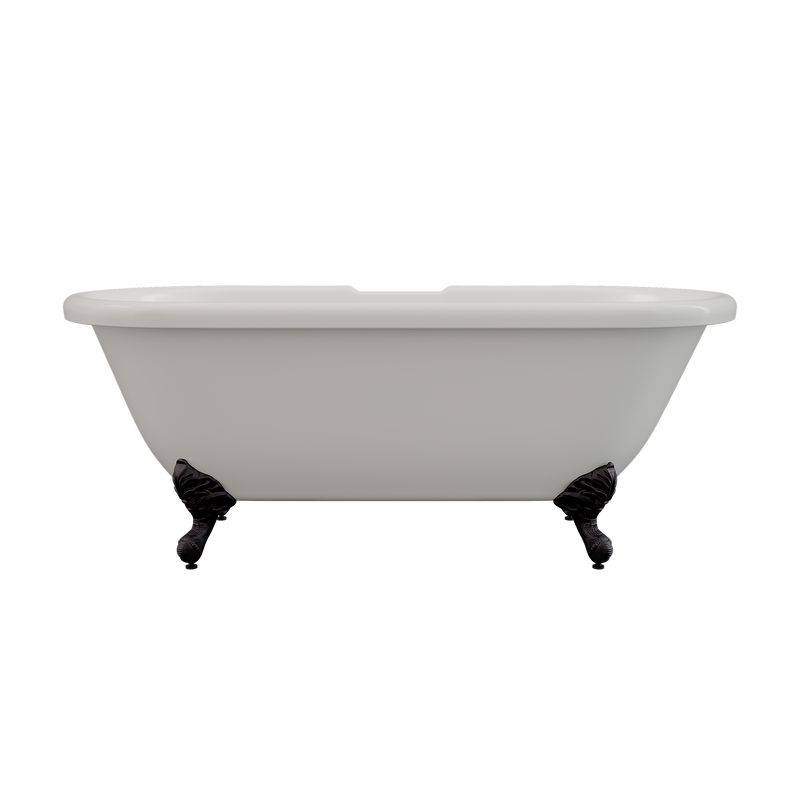 Cambridge Plumbing Acrylic Double Ended Clawfoot Bathtub 70"x30" No Drillings BN Feet