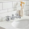 Water Creation Queen 24" Single Sink Quartz Carrara Vanity In Cashmere Gray QU24QZ01CG-000000000