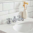 Water Creation Queen 24" Single Sink Quartz Carrara Vanity In Cashmere Gray with Matching Mirror QU24QZ01CG-Q21000000