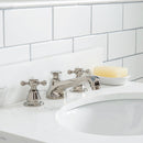 Water Creation Queen 24" Single Sink Quartz Carrara Vanity In Pure White QU24QZ05PW-000000000